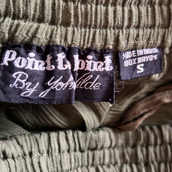 Point to Point. Olive/gold/black animal print maxi skirt/blouse outfit szS - Picture 9 of 11